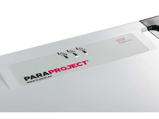 PARAT Paraproject Trolley U32 Charge Only - Universelle Lade- und Aufbewahrungseinheit für Tablet und Notebooks ink. USB C oder Lightning Kabel