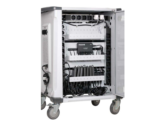 PARAT Paraproject Trolley U32 Charge Only - Universelle Lade- und Aufbewahrungseinheit für Tablet und Notebooks ink. USB C oder Lightning Kabel