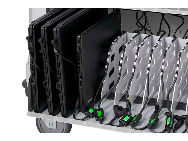 PARAT Paraproject Trolley U32 Charge Only - Universelle Lade- und Aufbewahrungseinheit für Tablet und Notebooks ink. USB C oder Lightning Kabel