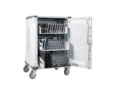 PARAT Paraproject Trolley U32 Charge Only - Universelle Lade- und Aufbewahrungseinheit für Tablet und Notebooks ink. USB C oder Lightning Kabel